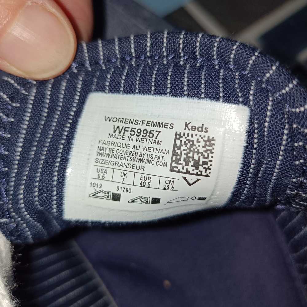 Keds Women's Blue Canvas Sneakers - Picture 3 of 4
